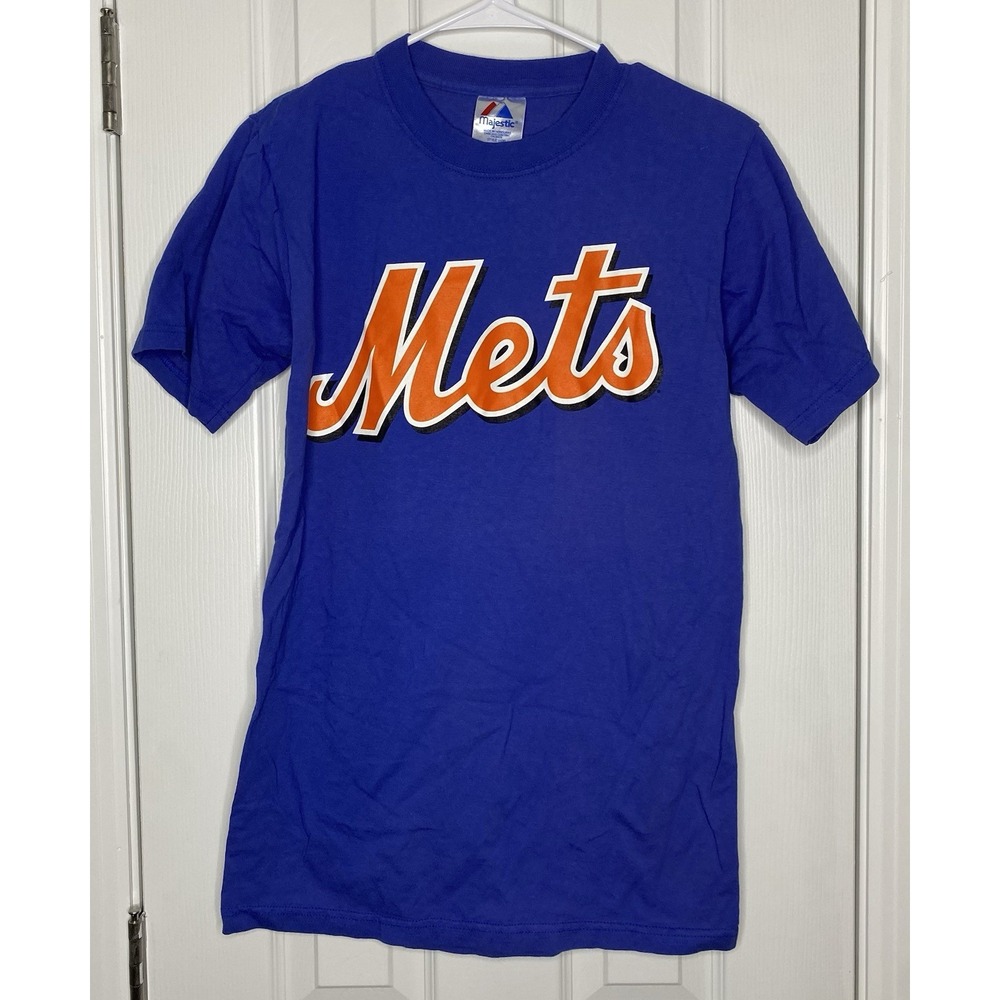 Majestic Men's New York Mets Billy Wagner Player T‎ Shirt Blue Size Small